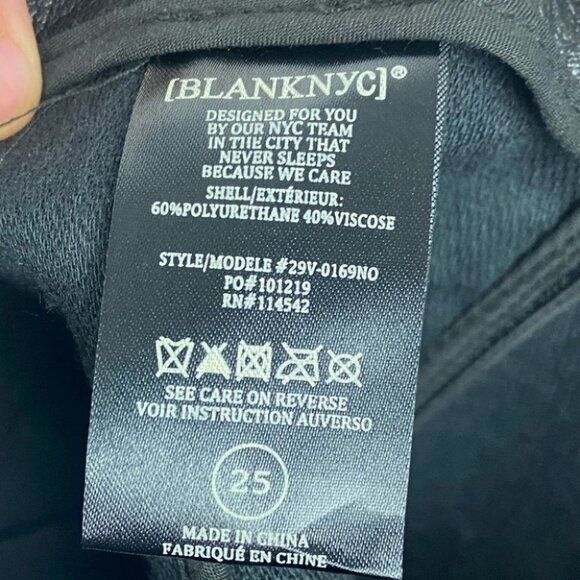 NWT Blank NYC Faux Leather Moto Zipper Mini Skirt Black Size 25 or XS Biker Boho - Picture 8 of 12